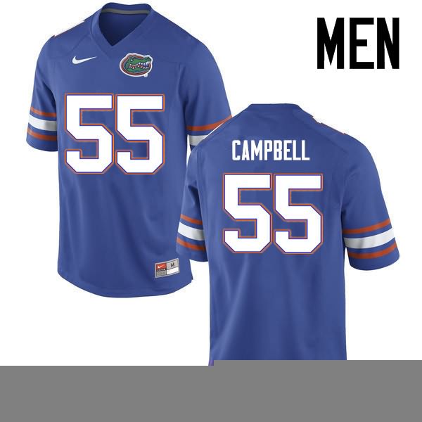 NCAA Florida Gators Kyree Campbell Men's #55 Nike Blue Stitched Authentic College Football Jersey LVO1564CD